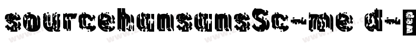 sourcehansansSc-me d字体转换